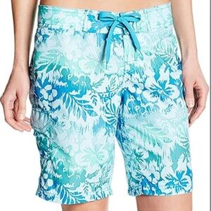 NWT Kanu Surf Women's Marina UPF 50 Active Swim Board Short size 12 Aqua